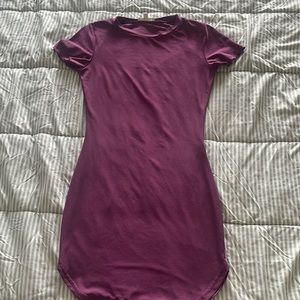 Purple dress spandex material